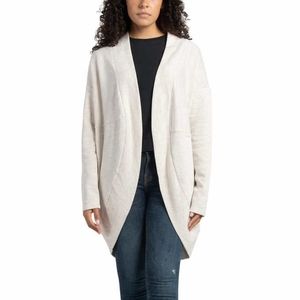 COPY - NEW Ecothreads Women's Draped Fit Fleece Cardigan Sizes From S To L